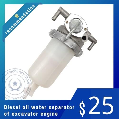Excavator Engine Diesel Oil and Water Separator Assembly Oil-Water Filter for YANMAR 4TNV94/98