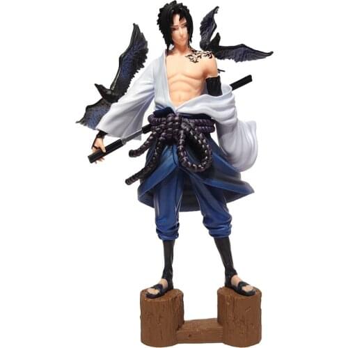 Naruto 28cm Anime Figure PVC Action Decoration Collection Uchiha Sasuke Figurine Toys Model Figurine Home Decor Fidget Toy