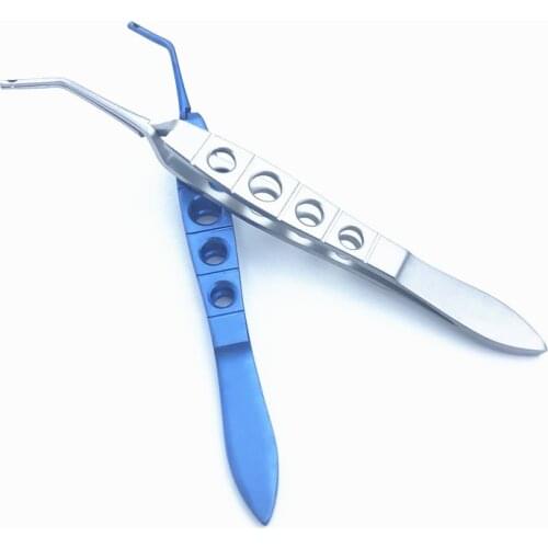1pcs Titanium Stainless Steel Scleral Plug Forceps ophthalmic eye surgical instrument