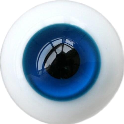 [wamami] 6mm 8mm 10mm 12mm 14mm 16mm 18mm 20mm 22mm 24mm Blue Glass Eyes Eyeball BJD Doll Dollfie Reborn Making Crafts