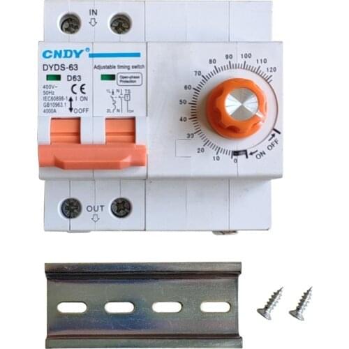 MCB mini circuit breaker with time adjustment function 1 times on/off time set range 1min-2H for Large devices home pumps etc