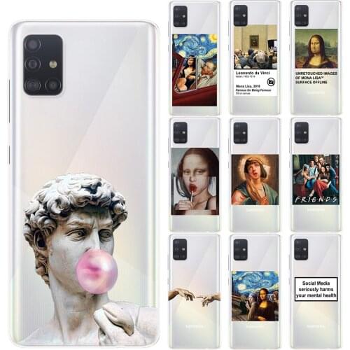 Art Fresco Michelangelo Creation of Adam Soft TPU Case Cover For Samsung A51 A71 A01 A81 A91 S20 Ultra S20 Plus Note 10 Pro Lite