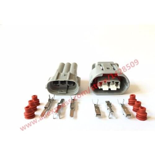 10 Sets kit 3 Pin way Sumitomo 090 TS male female Generator plug auto connector for Toyota Lexus 6188-0282 6189-0443