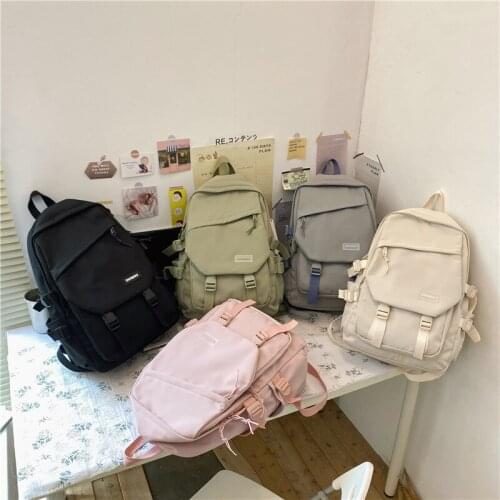 Women Nylon Backpack Female School Bag College Book Girls Laptop Backpack Fashion Girl Student Bag Large Capacity Travel Bag