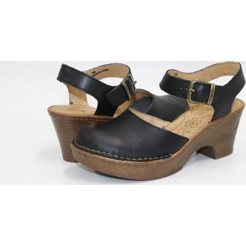 New head leather high heel fish mouth hollowed out lady sandals comfortable fashionWomens sandalsClassic high-heeled Clog shoes