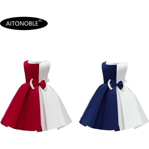 Aitonoble Summer New Costume Gilrs Dress Girls Dress Princess Dress KidsSkirt Cosplay Dress For Girls With a Gift Bag