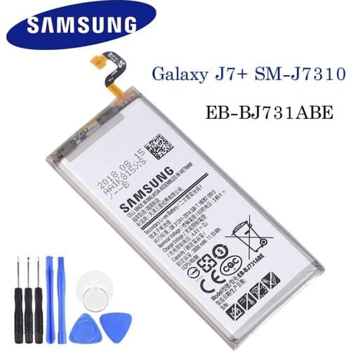 Samsung Original Replacement Phone Battery For GALAXY j7+ EB-BJ731ABE SM-J7310 C8 Mobile Phone Board BJ731ABE Li-ion 3000mAh