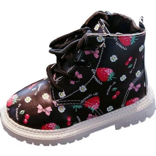 Autumn/winter Children Baby Girls Boots Plush Velvet Shoes Waterproof Fashion Boots Girls Casual Cotton Shoes Soft Bottom