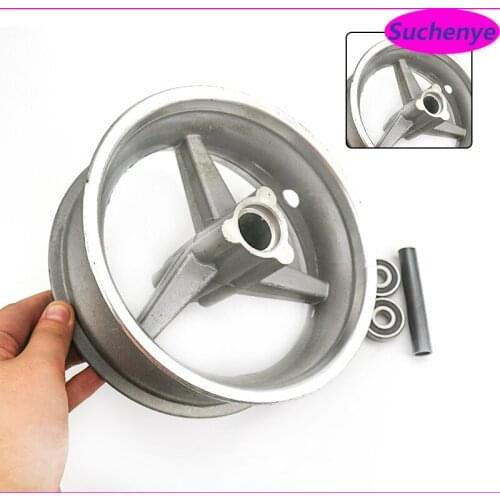 11 inch 90/65-6.5 Front Hub With Axle Bearing Spocket Bike Aluminum Alloy Wheel For Pocket Bike 47cc 49cc Motorcycle Part Rim
