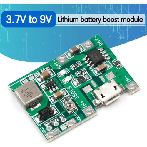 10pcs 3.7V 4.2V Lithium Li-ion 18650 Battery Charger Board DC-DC Step Up Boost Lithium Battery Charging Step-Up Board Module