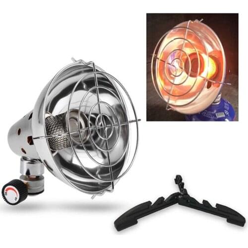 Mini portable camping heater gas stove heater outdoor winter fishing tent stove stainless steel heating gas torch