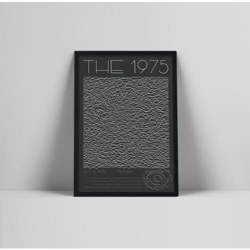 The 1975 Gig Poster Popular Music Album Star Art Canvas Painting Music Lyrics Abstract Line Pictures For Living Room Home Decor