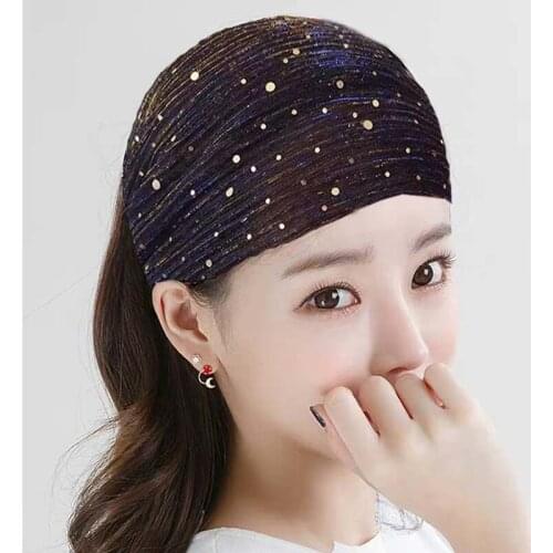 Wide hair band Women Headband Knot Elastic Hair Bands Soft Solid Hairband Girls Hair Accessories Bandanas Head Wrap