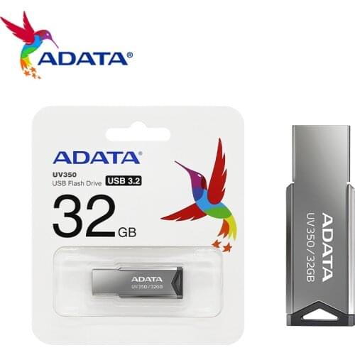 Adata USB 3.2 Pendrive Memory Stick UV350 USB Flash Drive 128GB High Speed 32GB 64GB Metal Mini U Disk For Computer PC