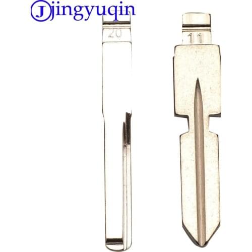 Jingyuqin 10P No.20 No.11 Metal Key Blade Blank For Mercedes Benz C E Card Series Car Remote Flip Folding