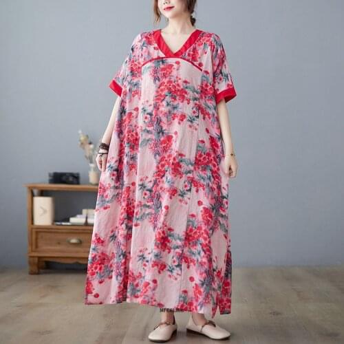 Women Pink Black Dress Plus Size 6XL 7XL 8XL 9XL 100KG 150KG O Neck Short Sleeve Hearted Printe Ladies Casual Large Summer Dress