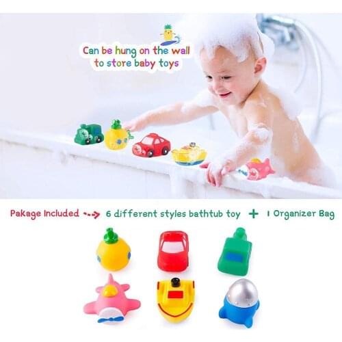 1PC 6 Types Baby Bathing Toys Water Flashing Floating Rocket Led Kids Car Beach Airplane Submarine Up Lighting Automatic Cl Y1Y6