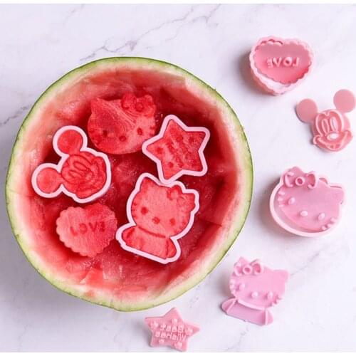 12pcs/set Kawaii Hello Cat Kittyed Cartoon Cookies Mold Candy Baking Accessories Party Supplies Children Cute Gift Kitchen Tools