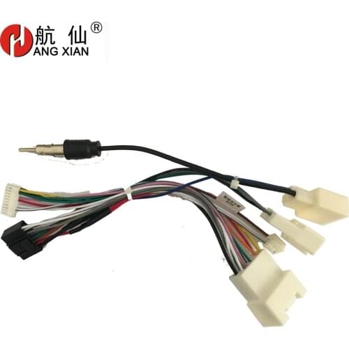 2 din Car Radio Female ISO Radio Plug Power Adapter Wiring Harness Special for Toyota Prado 2010-2013 harness power cable