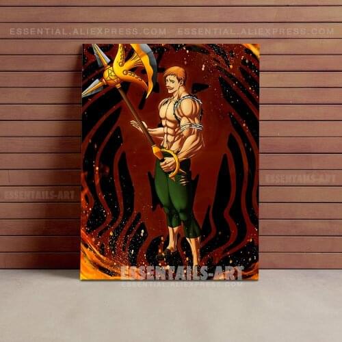 Lions Pride Escanor Nanatsu No Taizai Anime Poster Canvas Wall Art Painting Decor Pictures Bedroom Study Home Decoration Prints