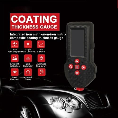 Used Car Paint Thickness Tester Fe & NFe Automotive Coating Thickness Gauges Paint Coating Crash Check Vehicle Paint Tester