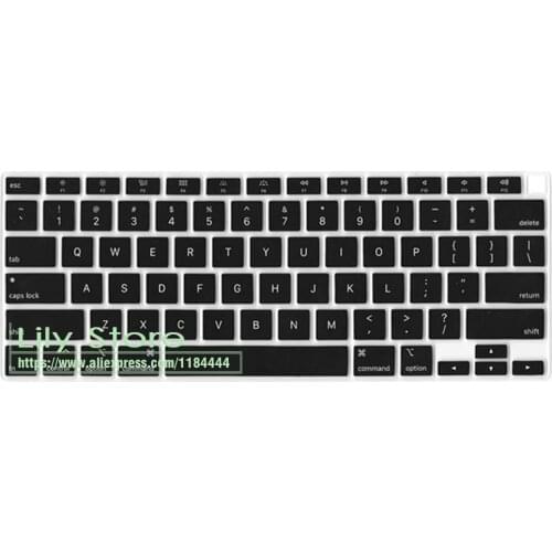 Silicone English Keyboard Cover for MacBook New Air 13 A2179 Touch ID 2020 A 2179 US Version Laptop Keyboard Protector Skin
