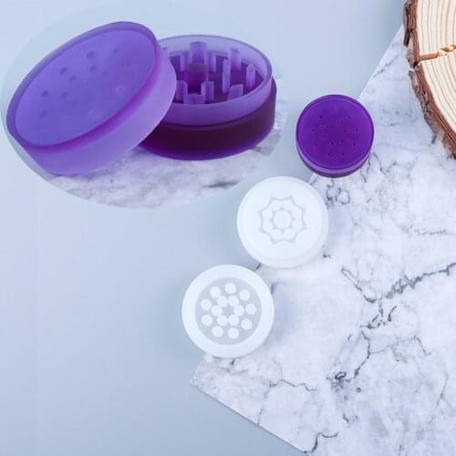 DIY Tobacco Herb Grinder Silicone Mold Ashtray Leaf Herbal Shredder Box Epoxy Resin Mold For Jewelry Making Finding Crafts Tools