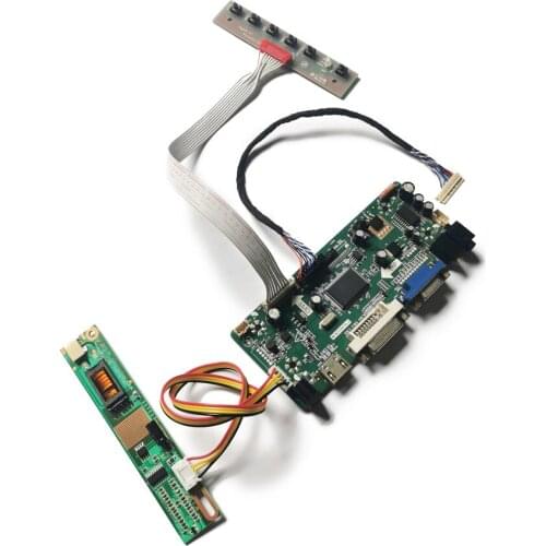 For LQ133K1LA04/LQ133K1LA4A/LQ133K1LD4B M.NT68676 display controller board DIY kit screen 1CCFL LVDS-20Pin VGA+DVI 1280*800