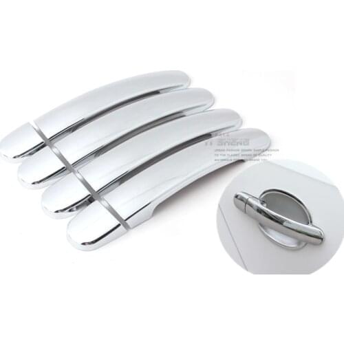 FUNDUOO For VW Jetta 2012-2014 Polo 2010 2011 2012 2013 2014 Tiguan 2009-2014 New ABS Chrome Door Handle Covers trim