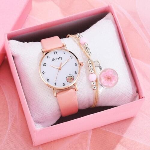 Gaiety Ladies Watch With Leather Strap
