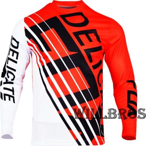 Delicate Fox Demo Bike Long Sleeve Jersey MTB DH MX ATV Mountain Bike Dirtbike Downhill Race