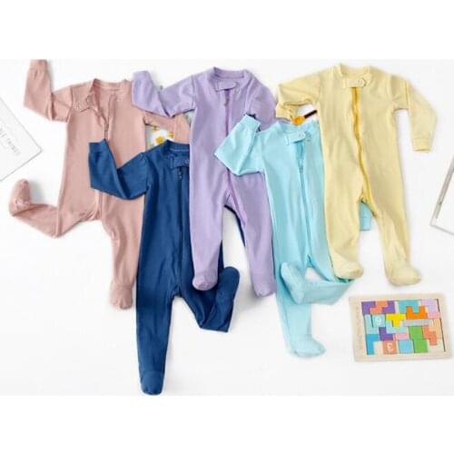 Newborn Baby Girl Rompers Spring Autumn Baby Girl Long Sleeve Pure Color Rompers Baby Boy Girl Rompers Clothes