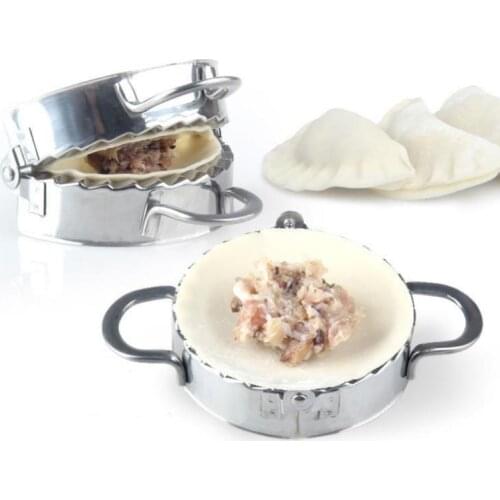 New Pastry Tools Stainless Steel Dumpling Maker Wrapper Dough Cutter Pie Ravioli Dumpling Mould Kitchen Accessories SN3525