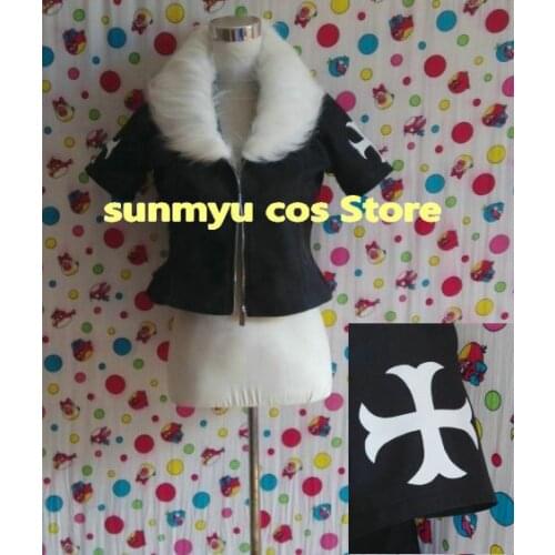 Rave Master Haru Glory Black Jacket Cosplay Costume,Custom Size Clothes Halloween Wholesale