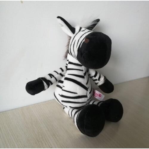 About 25cm lovely zebra plush toy,soft doll baby toy birthday gift h1863