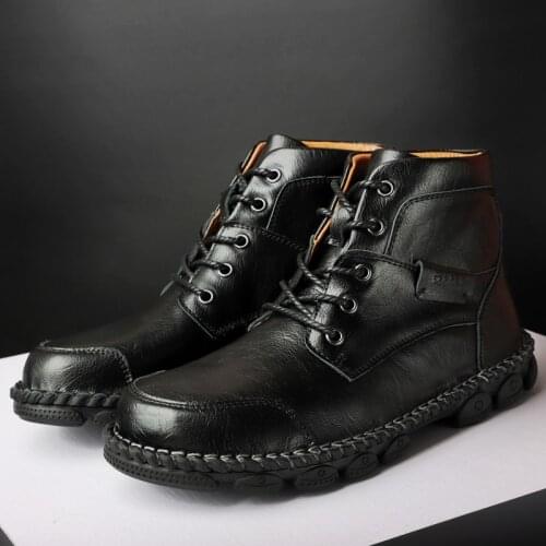 Winter New Men Ankle Boots Motorcycle Classic Fashion Snow Boot Autumn Men Casual Outdoor Working Boots Big Size 48