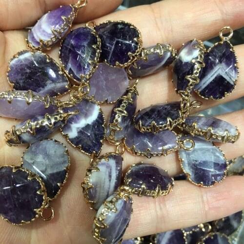 Natural Stone Agates Pendants Water drop shape Exquisite Pendant DIY Elegant Necklace accessories Jewelry Making Size14x22mm