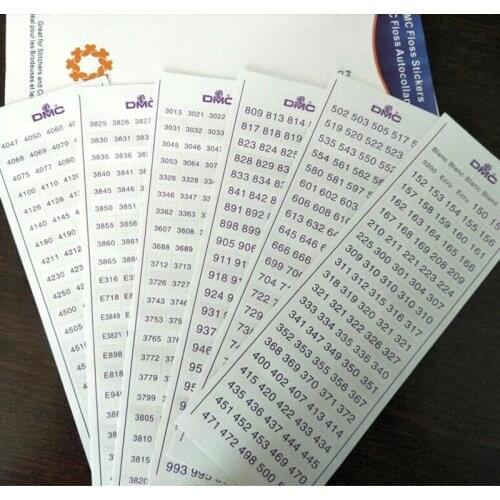 New Diamond Storage Label Stickers Diamond Painting Accessory Embroidery Tools Storage Box /Bottle 447 DMC Number Label Sticker