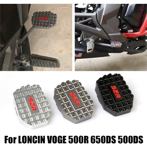 Motorcycle Rear Foot Brake Lever Pedal Enlarge Extension Rear Brake Peg Pad Pedal For LONCIN VOGE 500DS 500R 650DS 650 500 DS R