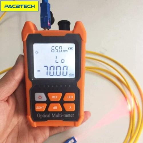 Portable Optical Power Meter FC/SC/ST universal interface Fiber Tester Built-in 1Mw Visual Fault Locator (OPM+VFL)
