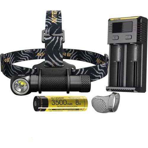NITECORE HC33 Portable Headlamp XHP35 HD LED max 1800 lumen beam throw 187 meter headlight 8 working modes outdoor head light