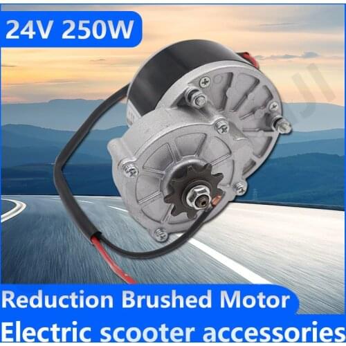 24V 250W DC Motor Regulator Motor Controller 1016 Reduction Brushed Motor Bicycle Electric EBike Conversion Kit Accessories