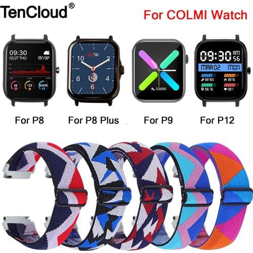 Elastic Band For COLMI P12 P10 P8 Plus Pro SE P9 Wrist Strap For COLMI V31/V23 Pro/Land 1/Land 2S Bracelet Wristband 20MM Belt