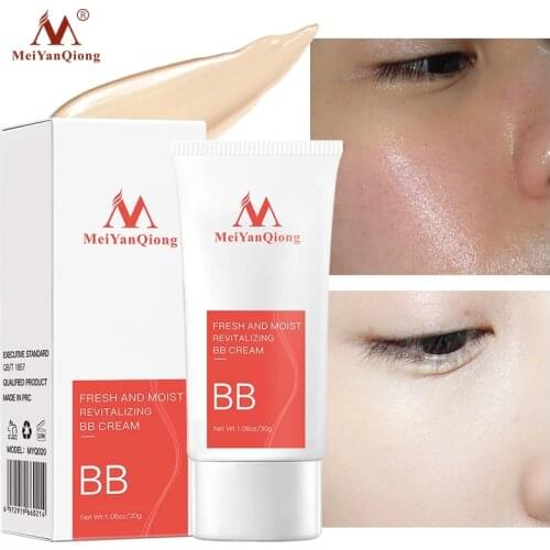 MeiYanQiong Fresh And Moist Revitalizing BB Cream Makeup Face Care Whitening Compact Foundation Concealer Prevent Bask Skin Care