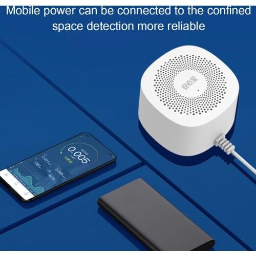 Phone APP Monitor Formaldehyde TVOC Carbon Dioxide CO2 Temperature Tester Air Quality Analyzer Detector High Sensitive