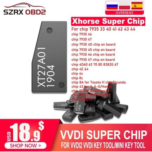 2/10/50/100PCS VVDI Super Chip XT27A01 XT27A66 Transponder for ID46/40/43/4D/8C/8A/T3/47 for VVDI2 VVDI Key Tool/Mini Key Tool