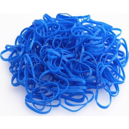 High quality 901 Blue Rubber Band Elastic Rope Women Girls child Tie Hair Styling Tools Students School Supplies