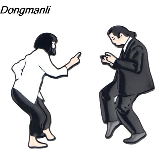 P4341 Dongmanli Classic Funny Movie Enamel Pin Metal Lapel Badges Pins and Brooches Collar Jewelry for Gifts