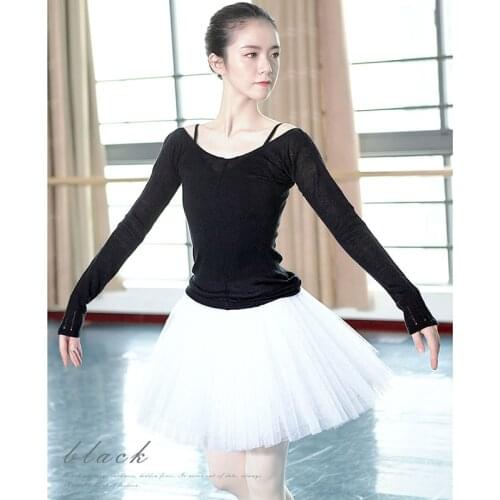 Dance Knitted Sweater Lady Long Sleeve Ballet Tops Autumn Winter Warm Slim Gymnastic Clothing for Women Bailarinas Mujer