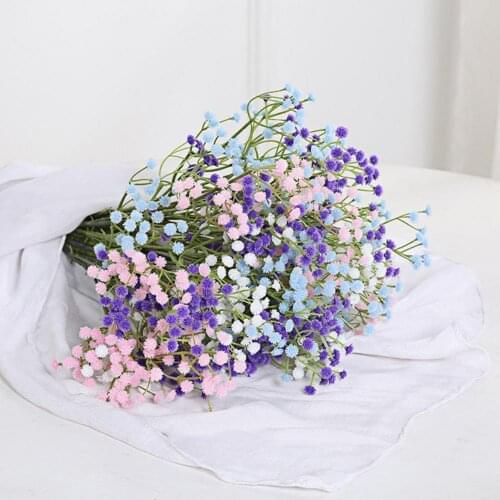 1Pc Simulation Gypsophila Eco-friendly Home Decor Plastic Ornamental Fake Flower for Wedding Bridal Bouquet Photo Props